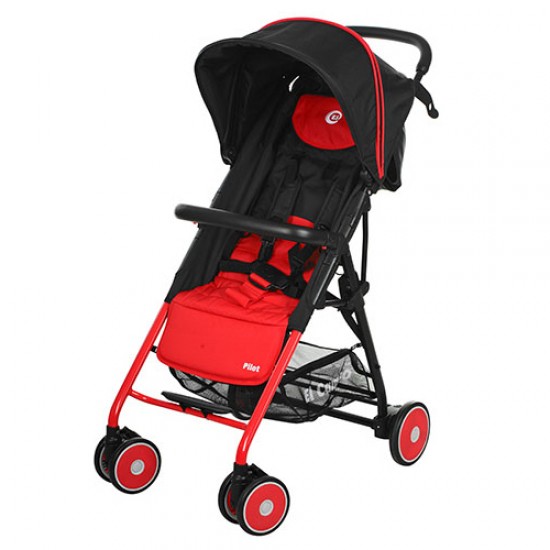 Коляска EL Camino Pilot M 3294-3 красный/черный