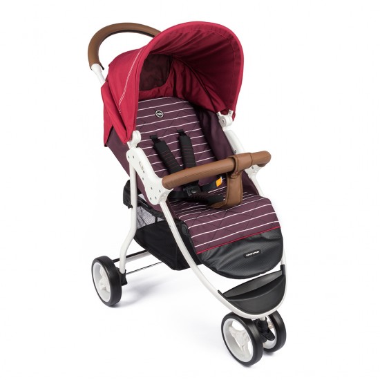 Коляска Happy Baby Ultima new maroon/красный