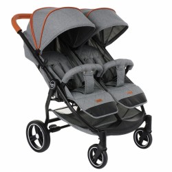 Коляска прогулочная для двойни PITUSO DUOCITY Серый