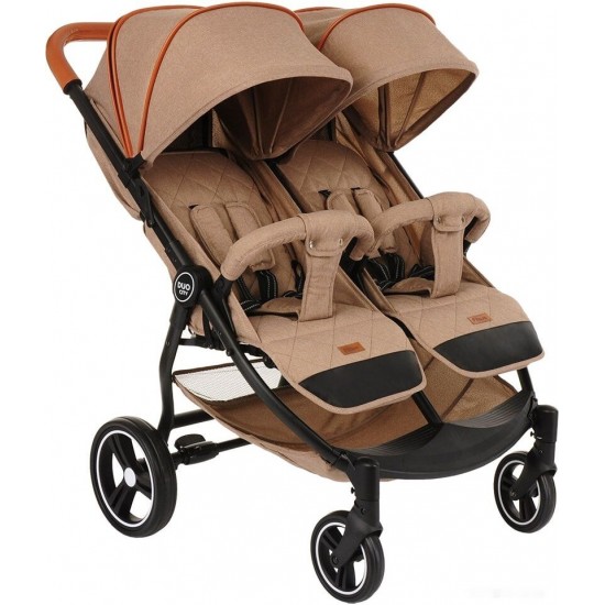 Коляска прогулочная для двойни PITUSO DUOCITY Бежевый