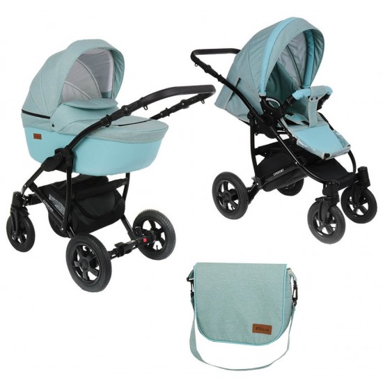 Коляска 2 в 1 PITUSO CONFORT Мята/Кожа Мята