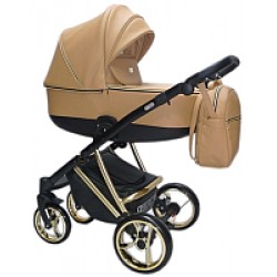 Детская универсальная коляска Ray Agix 2 в 1 9/бежевая кожа