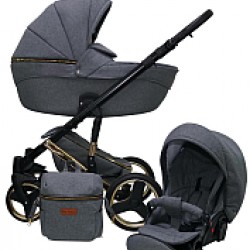 Детская универсальная коляска Ray Ultra Gold 2в1 33/графитовая кожа