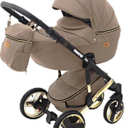 Детская универсальная коляска Ray Ultra Gold 2 в 1 16/бежевая кожа