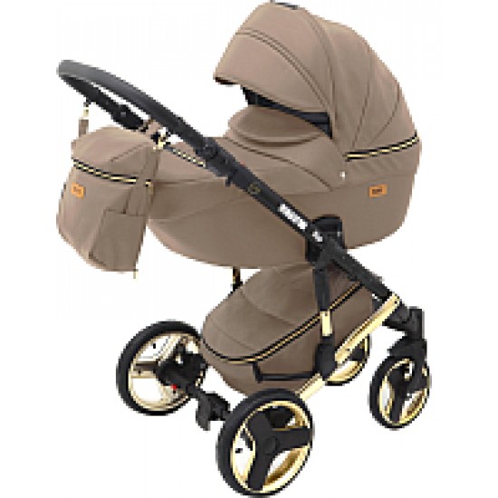 Детская универсальная коляска Ray Ultra Gold 2 в 1 16/бежевая кожа