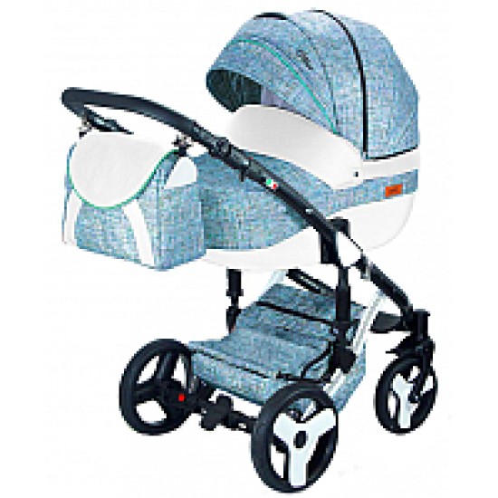 Детская универсальная коляска Ray Ottimo 2 в 1 голубой 01