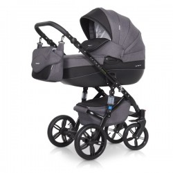 Коляска Riko Brano Natural 2в1 07 Черный/Серый