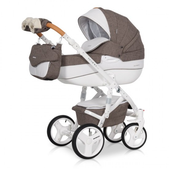 Коляска Riko Brano Lux 2в1 01 коричневый