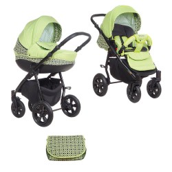 Коляска TUTIS 2 в 1 TAPU TAPU Салатовый/круги