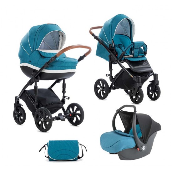 Коляска TUTIS 3 в 1 MIMI STYLE  SEA BLUE