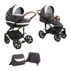 Коляска TUTIS 2 в 1 MIMI STYLE Антрацит/Белый
