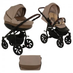 Коляска TUTIS 2 в 1 NANNI Капучино/Кожа Мокко