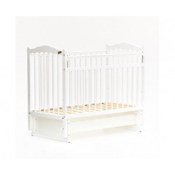 Кроватка Bambini Classic маятник белый М 01.10.11