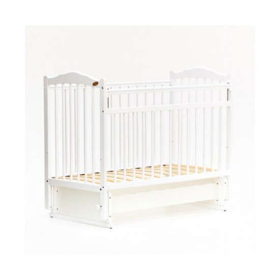 Кроватка Bambini Classic маятник белый М 01.10.11