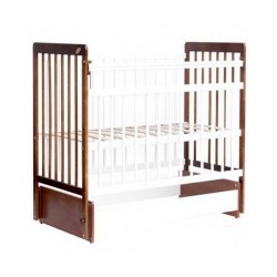 Кроватка Bambini Euro style маятник светлый орех/белый М 01.10.05