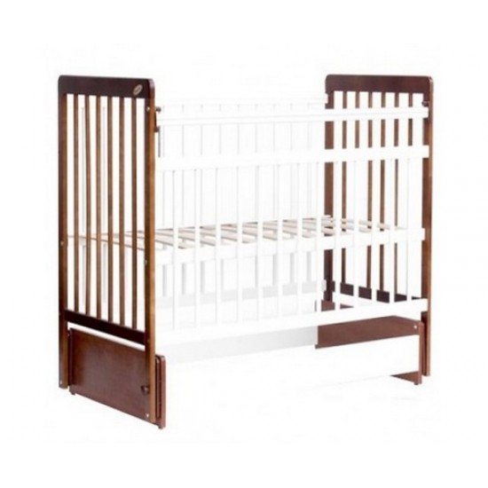 Кроватка Bambini Euro style маятник светлый орех/белый М 01.10.05