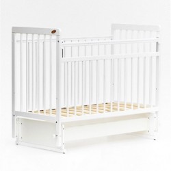 Кроватка Bambini Euro style маятник белый М 01.10.05