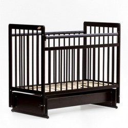 Кроватка Bambini Euro style маятник темный орех М 01.10.05