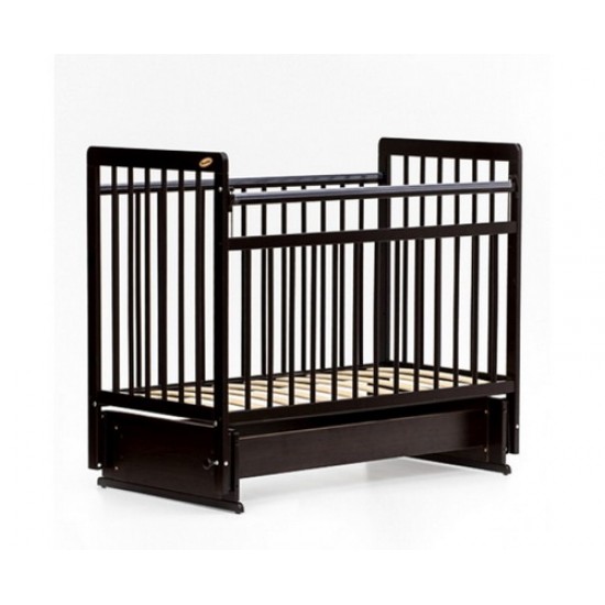 Кроватка Bambini Euro style маятник темный орех М 01.10.05