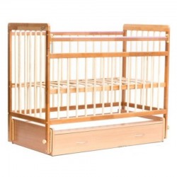 Кроватка Bambini Euro style с ящиком натуральный М 01.10.04