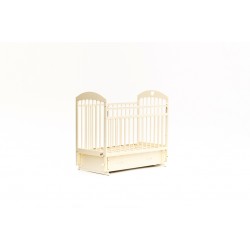 Кроватка Bambini Comfort маятник/ящик слоновая кость М 01.10.19 Сердечко 