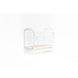 Кроватка Bambini Comfort маятник белая М 01.10.20