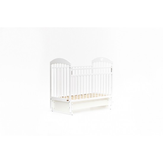 Кроватка Bambini Comfort маятник белая М 01.10.20