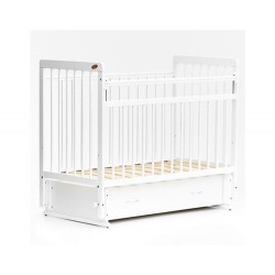 Кроватка Bambini Euro style с ящиком белый М 01.10.04