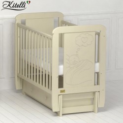Кроватка Kitelli Amore с продольным маятником бежевый