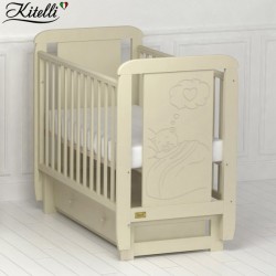 Кроватка Kitelli Amore с поперечным маятником бежевый