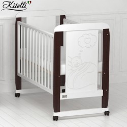 Кроватка Kitelli Amore качалка белый с венге