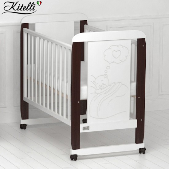 Кроватка Kitelli Amore качалка белый с венге
