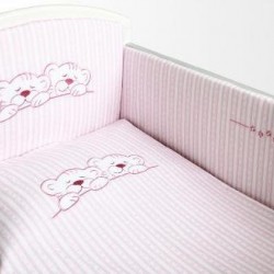 Комплект в кроватку 6 предметов LAPPETTI ТИГРЯТА Розовый
