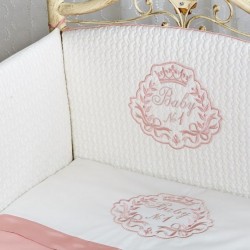 Комплект в кроватку 6 предметов LAPPETTI BABY №1 Розовый