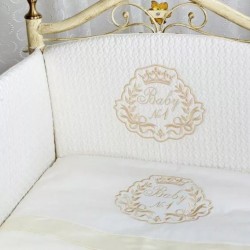 Комплект в кроватку 6 предметов LAPPETTI  BABY №1 Бежевый