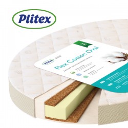 Матрац детский Плитекс Flex Cotton Oval р-р 1250х650х100мм