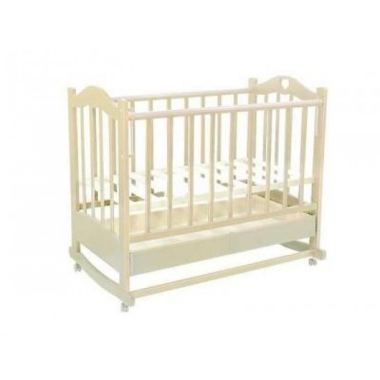 Кровать детская МОЙ МАЛЫШ 7 Слоновая кость/Сердечко