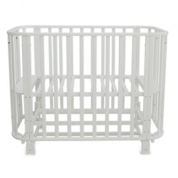 Кровать детская СКВ 334001 поперечный маятник/колёсо/белый