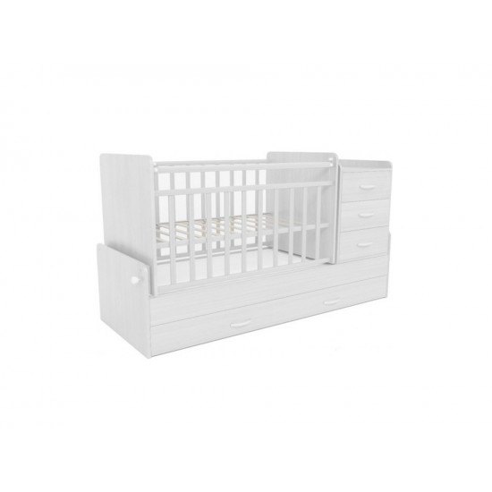 Кровать детская СКВ 534031 цвет белый