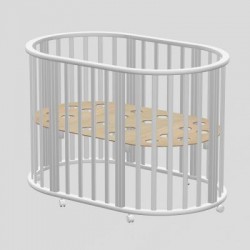 Кровать детская ВЕДРУСС ОЛИВИЯ 3в1 овальная Белая