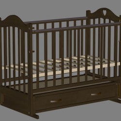 Кровать детская ВЕДРУСС ЛАНА 3 Темный орех