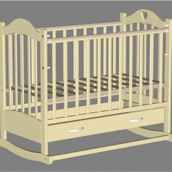 Кровать детская ВЕДРУСС ЛАНА 2 Слоновая кость