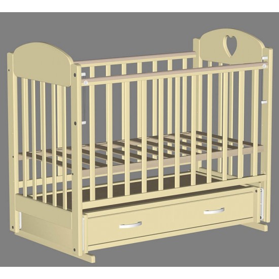 Кровать детская ВЕДРУСС ИРИШКА 3 Слоновая кость