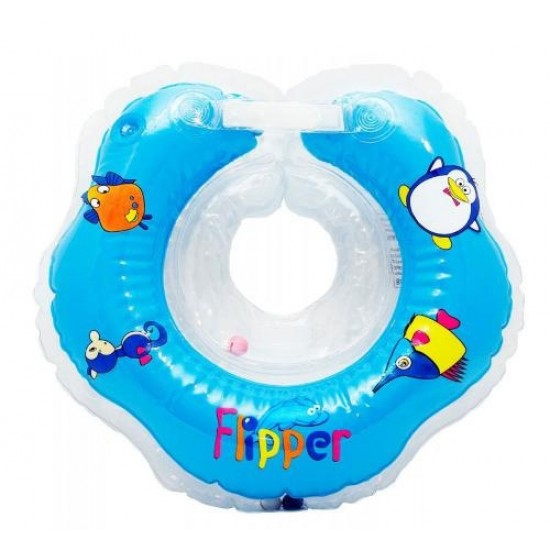 Круг на шею для купания малышей FLIPPER ГОЛУБОЙ