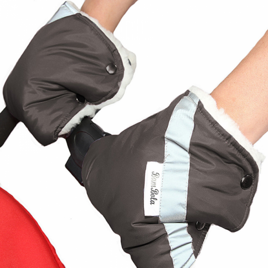 Муфты варежки для коляски BAMBOLA Шоколад