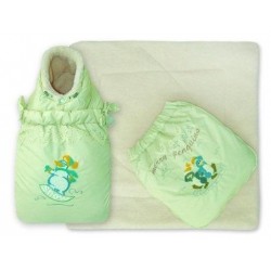 Конверт трансформер Little People Кокон меховой зеленый