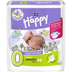 Подгузники Happy Before Newborn до 2кг (46шт)
