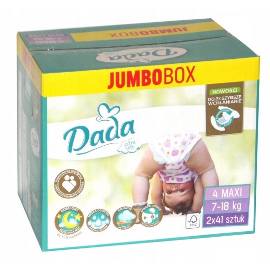Подгузники Dada Extra Soft Box 4 82шт (7-18 кг)