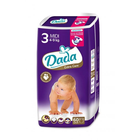 Подгузники Dada Extra Care Maxi 4 60шт (4-9 кг)