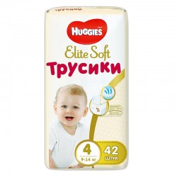 Подгузники-трусики Huggies Elite Soft 4 Mega 42шт (9-14кг)